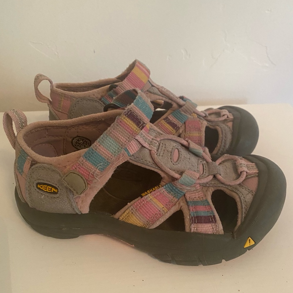 KEEN Kids Pink Multicolor Strap Water Sandals - Size 12